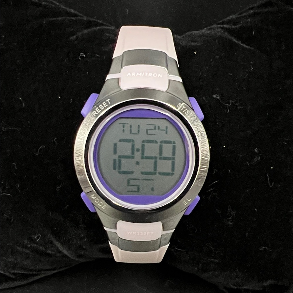 Armitron Digital Watch - Pink and Purple Accents